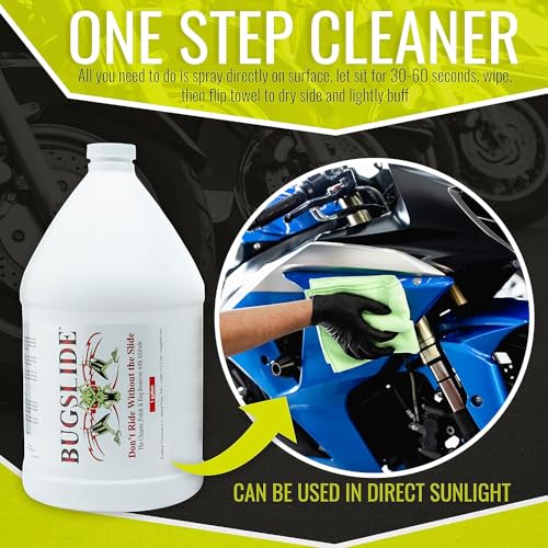 BugSlide Bug Remover Spray – All Purpose Car Cleaner & Detailer, For Vehicle Interior & Exterior Use, Shines, Degreases, Polishes, Wipes Away Bugs on Plastic, Metal,Glass, Windows, Mirrors, 16 oz - style: 16 oz Spray