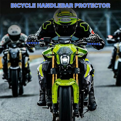 2Pcs Universal Motorcycle Brake Lever Cover Handle Silicone Sleeve Motorbike Bicycle Handles Grips Protection Accessories - color: blue