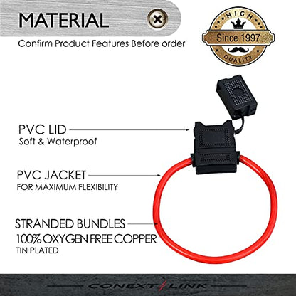 LFH8MAXI-1 Loop Maxi Fuse Holder with Cover Without Fuse 8 Gauge 1 Pack
