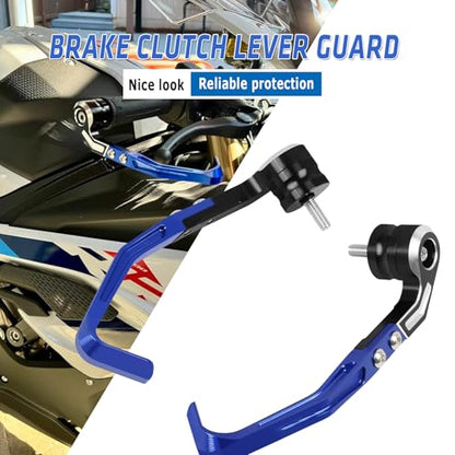 Compatible with M1000RR S1000RR 2019-2025 Brake Clutch Lever Guard CNC Aluminum Motorcycle Handlebar Levers Protector Accessories(Blue) - color: Blue
