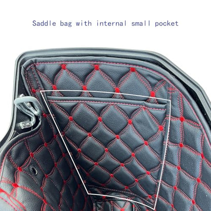 Saddlebag Liners Carpet Insert Fits for 2024 Road Glide Street Glide CVO Road Glide CVO Street Glide CVO Road Glide ST (red) - color: red