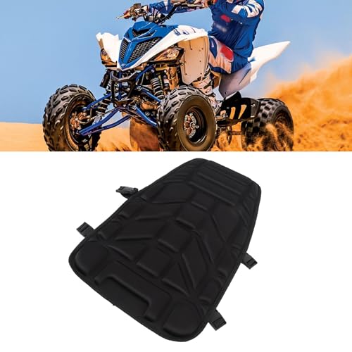 Shock Absorbing ATV Seat Cover, Padded Breathable Motorcycle Seat Pad Protector, Enhance Comfort with EVA Oxford Cloth, Fits Most ATVs Snowmobiles with Built in Non Slip Design,