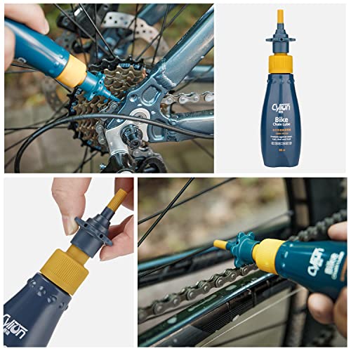 CXWXC Bike Cleaning Kit Including Bicycle Chain Scrubber, Bike Cleaner Brush Tool, Bicycle Chain Cleaning Agent,Chain Lube