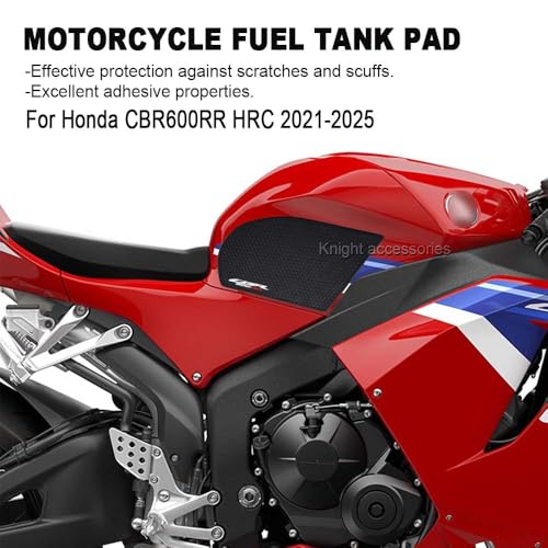 For CBR600RR cbr600rr HRC 2021 2022 2023 2024 2025 Motorcycle Side Fuel Tank pad Tank Pads Protector Stickers Decal Gas Knee Grip Traction Pad Tankpad CBR600RR HRC 2021-2025