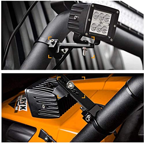 Tube Clamps Mounting Brackets for LED Light Bar Work Lights Fog Lights Off Road Lights Fit 1.5", 2pcs - size: 1.5"