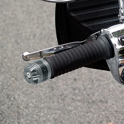 X AUTOHAUX 1 Pair Universal 18mm Handlebar End Caps Plug Bar End Aluminum Alloy for Motorcycle Titanium Tone - color: Titanium Tone