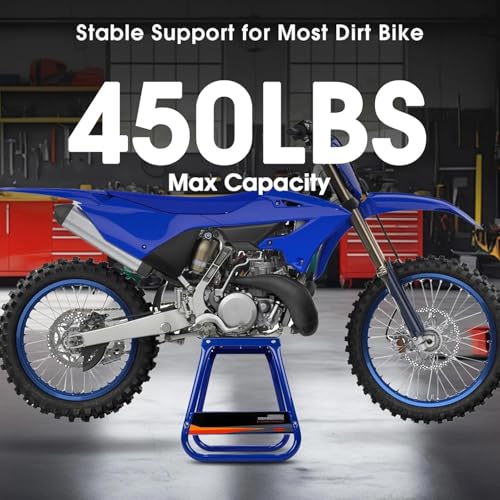 CHANGCHENG Motorcycle Stand Detachable Dirt Bike Stand Universal Anti-skid Maintenance for Most Motorcycle Dirt Bike Ebike KLX110 Surron Talaria Eride Pro Tuttio Blue - color: Blue