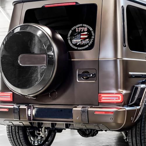 JLHAPPY1983-We The People Sticker Decals 1776 Distressed American USA Flag Decal-Patriotic Vinyl Decal for Auto Car Truck SUV Window- Indoor and Outdoor Use-Waterproof