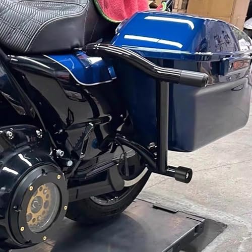 Motorcycle Crash Bar Guard Ball Engine Guard Collision Protector Fit for Harley 2Pc Black - color: All Black