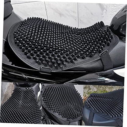 iplusmile Breathable Non Skid Silicone Motorcycle Seat Cushion Pad Comfortable Shock Absorbing Saddle Cover for Bikes and Touring Motorbikes