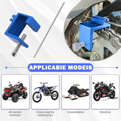 Motorcycle Chain Alignment Tool,Portable & Durable Chain Slack Measurement Tool for Motorcycles and ATVs,Aluminum Motorcycle Chains Tool for Quick and Accurate Chains Alignment
