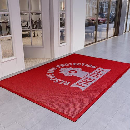 Custom Door Mats Personalized Commercial Floor Mat with Any Logo Text Entryway Welcome Doormat Non-Slip Rugs for Business Indoor Outdoor - size: 3' x 4' (Rectangular)