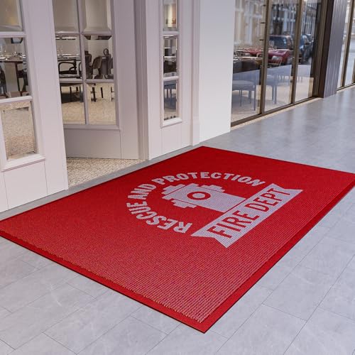 Custom Door Mats Personalized Commercial Floor Mat with Any Logo Text Entryway Welcome Doormat Non-Slip Rugs for Business Indoor Outdoor - size: 5' x 8' (Rectangular)