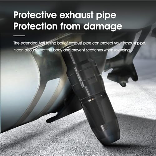 Universal Motorcycle Exhaust Pipe Protection Anti Falling Bar Frame Sliders Black - color: Black, size: Exhaust Pipe Anti Falling Bar