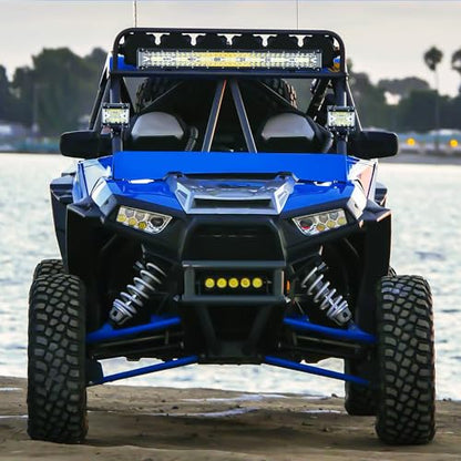 Nilight Side Shooter LED Light Bar Set 20 Inch Triple Row Spot Flood Combo Lights 2PCS 4.3" Pods with 5Pin Rocker Switch Wiring Harness Kit for Truck SUV ATV UTV - color: White - 20Inch Side Shooter Light Bar + 2Pcs 4.3Inch Pods + Wiring Harness
