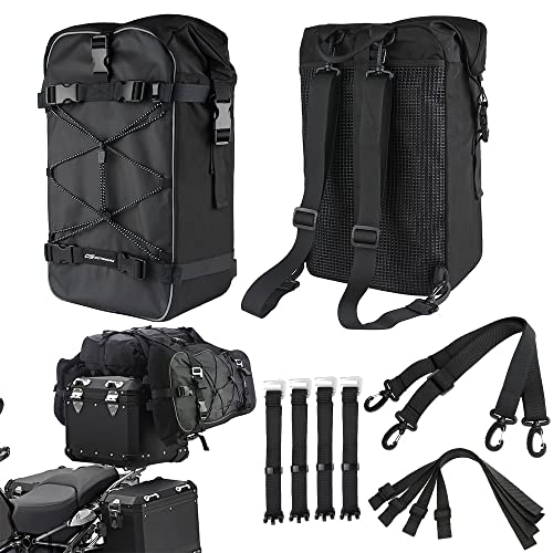 Universal Saddlebag Crash Sissy Bar Waterproof Rear Seat Bags Backpack for BMW YAMAHA Honda Riding Pack Motocross