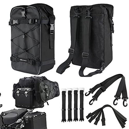 Universal Saddlebag Crash Sissy Bar Waterproof Rear Seat Bags Backpack for BMW YAMAHA Honda Riding Pack Motocross