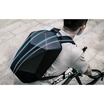 JFG RACING Motorcycle Backpack 30L,Universal Hard Shell Helmet Hardshell Riding Back Pack for Men Women-Grey Black - color: Grey Black