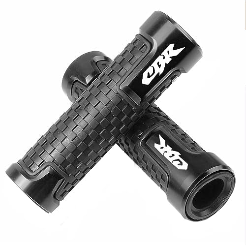 2pcs Motocycle Handlebar Grips 7/8" 22mm for H-onda CBR60F CBR125R CBR150R CBR250R CBR400 NC23 NC29 CBR600 F2 F3 F4 F4i CBR600RR CBR900RR CBR954RR CBR1000RR (Black) - color: Grip - Black