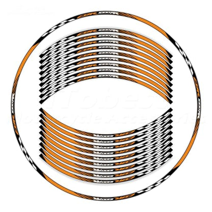 CBR 17 inch Wheel Rim Stickers Decals Tape Compatible with CBR1000RR 2004-2025 Motorcycle Reflective Rim Tapes Sticker Stripe(Orange) - color: Orange