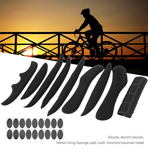 Universal Helmet Liner Replacement Kit, 18 Piece Foam Padding Set with Adhesive for Motorcycle, Bike, Sports Helmets
