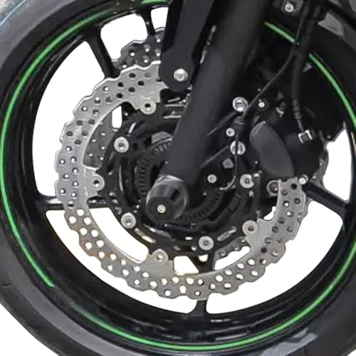 Xitomer Front Axle Sliders Fit for Z650 Ninja 650 2017-2024, Z650RS 2021-2025, Motorcycle Front Fork Wheel Frame Sliders Crash Protector (Front) - style: Front