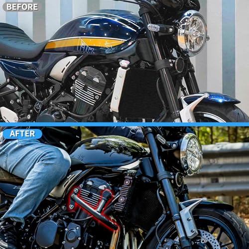 Crash Bar for Kawasaki Z900RS, Motorcycle Engine Guard Protector Compatible with Z900RS/SE/CAFE (2018-2024), GFARDMOTO Heavy-Duty Steel Engine Guard with Easy Installation