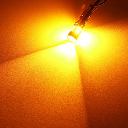 PHINLION 3600 Lumens 1156 7506 Amber LED Turn Signal Light Bulbs Super Bright P21W 1141 2396 7506 LED Bulb for Car Truck Motorcycle RV Blinker Lights, Amber Yellow - color: Amber Yellow
