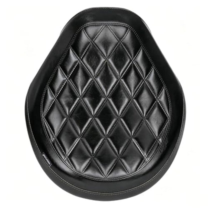 Motorcycle Rider Comfort Seat Fit for CMX1100 Rebel 1100 2021 2022 2023 2024 2025 2026, Leather Front Driver Saddle Solo Cushion Pad, Black w/Gray Stitching - color: Front - Black-B