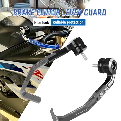 Compatible with M1000RR S1000RR 2019-2025 Brake Clutch Lever Guard CNC Aluminum Motorcycle Handlebar Levers Protector Accessories(Titanium) - color: Titanium