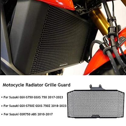 GSX-S 750 2026 Motorcycle Radiator Grille Guard Protective Cover for SUZUKI GSXS750 GSXS 750Z 2017-2026 GSR750/ABS 2010-2017-Black - color: RG - A