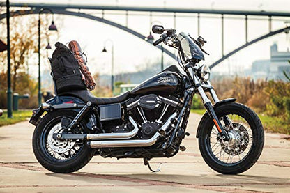 Kuryakyn 5282 Momentum Freeloader Expandable Motorcycle Travel Luggage: Weather Resistant Duffle Bag with Sissy Bar Straps, Black - style: Freeloader Duffle