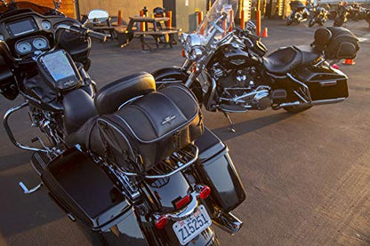 Nelson-Rigg Route 1 Day Trip Backrest/Sissy Bar Rack Bag; Fits Harley Davidson, Indian, Yamaha & Suzuki Motorcycles