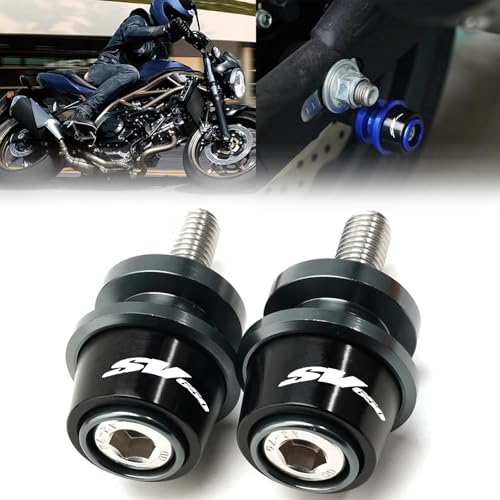 FOR SV650 SV650S 2024 CNC Aluminum Alloy 8MM Swingarm Spools Slider Stand Screw sv650 sv650s 2018-2024 Motorcycle Accessories (Titanium Gray) - color: Titanium Gray