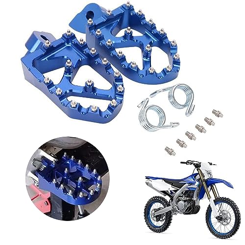 AnXin Foot Pegs Footpegs Footrests Foot Pedals Rests CNC Lengthen MX For YZ65 YZ85 YZ125/250 YZ250F YZ426F YZ450F YZ125X YZ250X YZ250FX YZ450FX WR250F WR400F WR426F WR450F Blue - color: blue, size: YZ65-450 WR250-450 lengthen