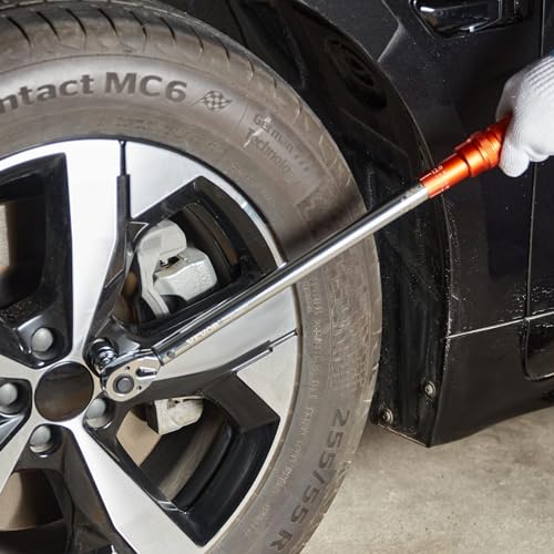 VEVOR 3/8-inch Drive Click Torque Wrench 10-80ft.lb/14-110n.m, Dual-Direction Adjustable Torque Wrench Set with Mechanical Dual Range Scales and Adapters Extension Rod - size: 10-80 FT.LB, style: 3/8-inch