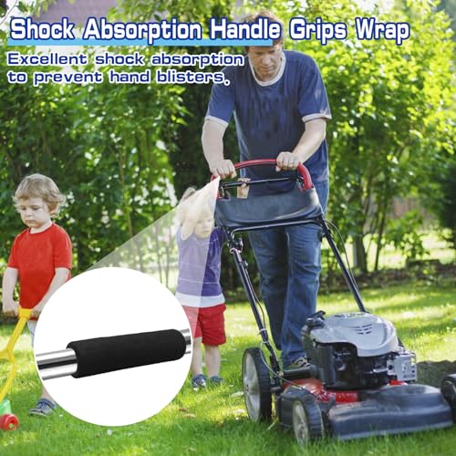 16Pcs Handle Grips Set with Hook Surface and Hairline Backing Strips, Shock Absorption Foam Handle Covers, Comfort Buffer Tube Cover, Bike Grips Wrap for Strollers Home Fitness Equipment