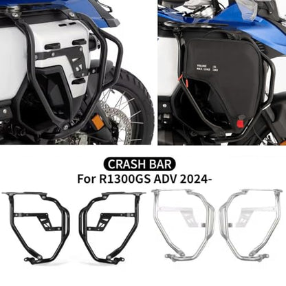 Motorcycle Tank Bar Guard Fit for BMW R1300GS ADV R 1300 GS Adventure Highway Crash Bar Fairing Frame Protection Bumper Engine Tank Guard Protector (Black) - color: Black