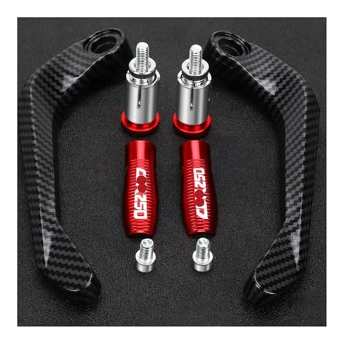 Motorcycle Handlebar Grips Brake Clutch Levers Guard Protector Handguard FOR CBR250 CBR 250 CBR250R CBR250RR 2011-2024 - color: Silver With Logo