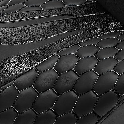 Extended Reach & Max Profile Seat Gel Rider Cushion with Rider Backrest and King Tour Pack Trunk Backrest Pad fit for Harley Touring Road King Street Glide Road Glide Electra Glide 09-2023 Black Black - color: Gel Style A Black Seat + 2 Backrest