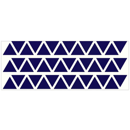 LiteMark Reflective Triangle Sticker for Bike, Helmet, Purple, 1 Inch - Pack of 42 Pcs - color: Purple