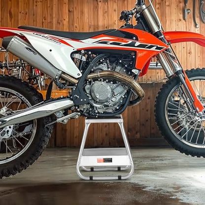 VEVOR Dirt Bike Stand, 1100 lbs Load Capacity Dirtbike Pit Stand, Universal Non-Slip Off-Road Steel Heavy Duty Dirtbike Maintenance Lift, Moto Box Stand for Motorcycle & Powersports Maintainence