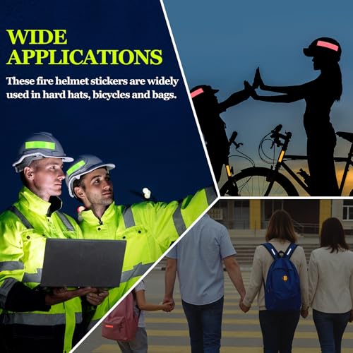 PATIKIL Hard Hat Reflective Stickers, (5 x 6 Inch, Blue) (7 Pcs), Retro Reflective Safety Tape Durable Adhesive Helmet Stickers, Suit for - Hard Hats/Helmets/Mailboxes