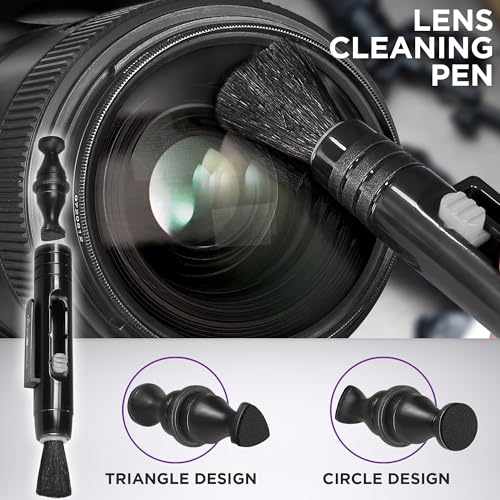 Altura Photo Camera Cleaning Kit - Lens Cleaner Spray, Brush, Pen, Blower, Microfiber Cleaning Cloths, Tissue Wipes for Canon Nikon Sony Fuji Olympus Pentax Sigma Tamron DSLR & Mirrorless Cameras - style: w/ 2 oz. Altura Photo Cleaning Solution