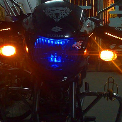 KAFEEK 2-Pin Electronic LED Flasher Relay FIX Motorcycle Turn Signal Bulbs Hyper Flash