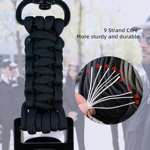 KUNN Double End Tactical Glove Clips Work Glove Holders Hardhat Holder for Heavy Duty Belt,Outdoor Backpack - color: Black