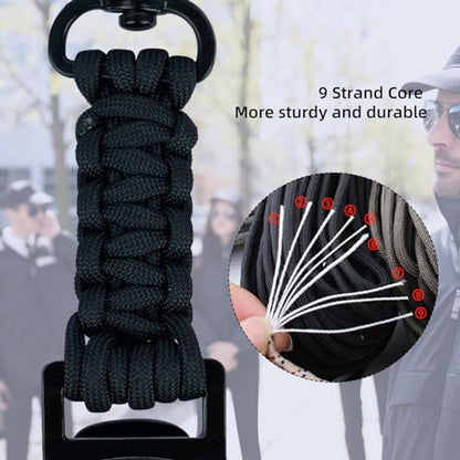 KUNN Double End Tactical Glove Clips Work Glove Holders Hardhat Holder for Heavy Duty Belt,Outdoor Backpack - color: Black