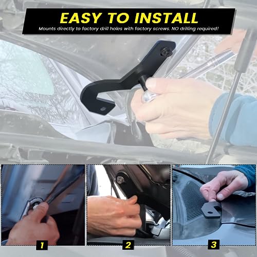 4Runner Ditch Hood Light Bracket for Mounting Auxiliary Off-Road LED Pod Light Hood Brackets Compatible with 2010-2022 Toyota 4Runner - size: For 4Runner 2010+