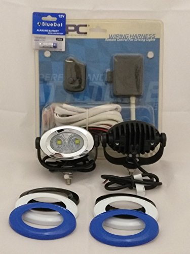 BlingLights BL2021LED 6000K LED Flood Motorcycle ATV UTV Auxiliary Lights Lamps Kit