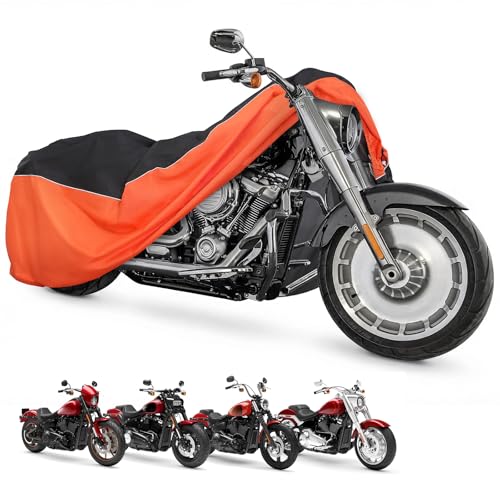 Benlari Upgraded Waterproof Motorcycle Cover Compatible with Sportster, Iron 883, Forty-Eight, Nightster Special, Superlow, Superlow 1200T (87"x37"x50") - size: S(87"x37"x50"), style: Sportster